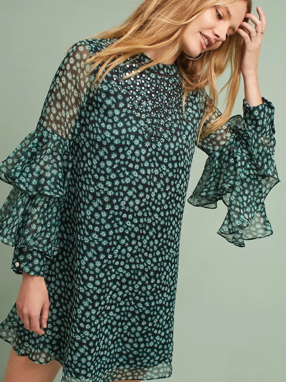 Ranna Gill Fluttered Tunic Dress